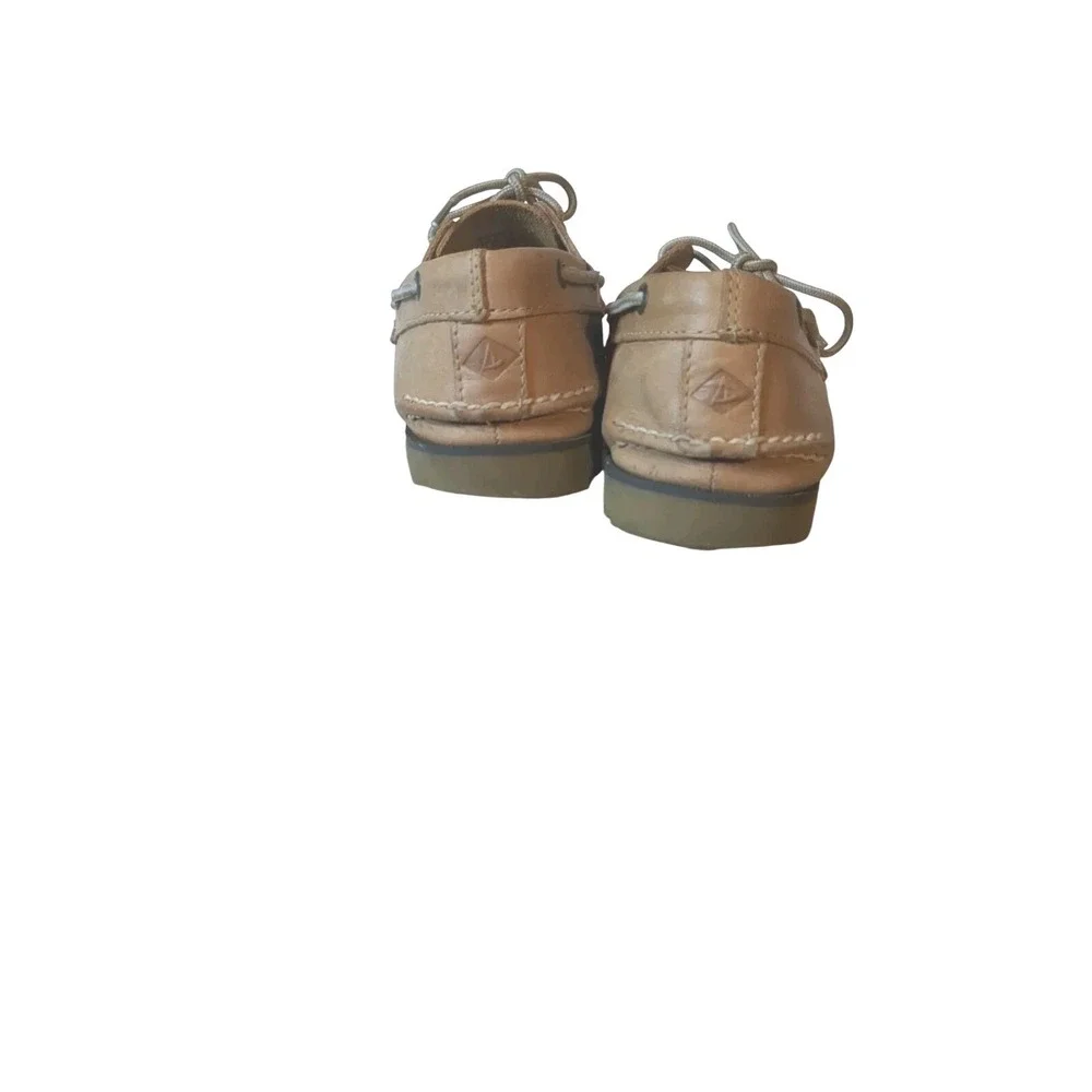 Pre-own‎ SPERRY Top Sider Tan LEATHER Boat Shoe (No Box) Size 9.5M, Men